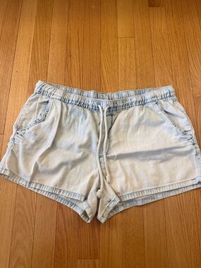 aerie Light Blue Drawstring  Shorts
